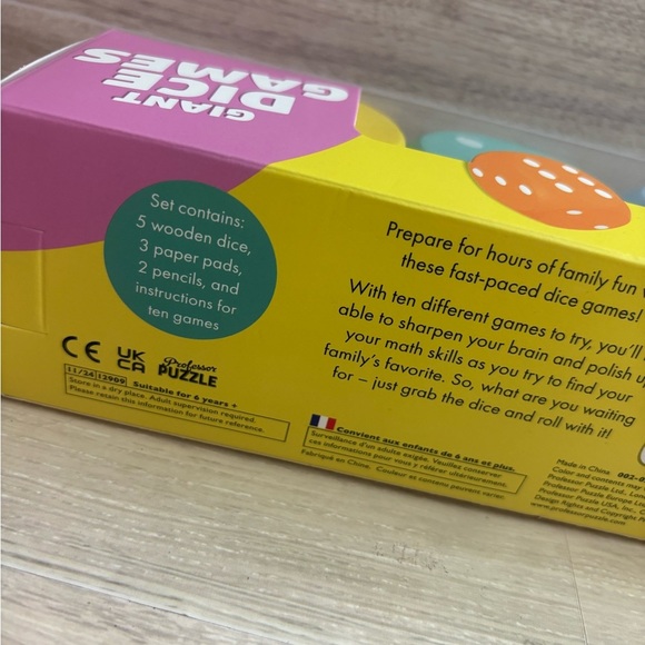 Vibrant Dice Game Set - Picture 4 of 5